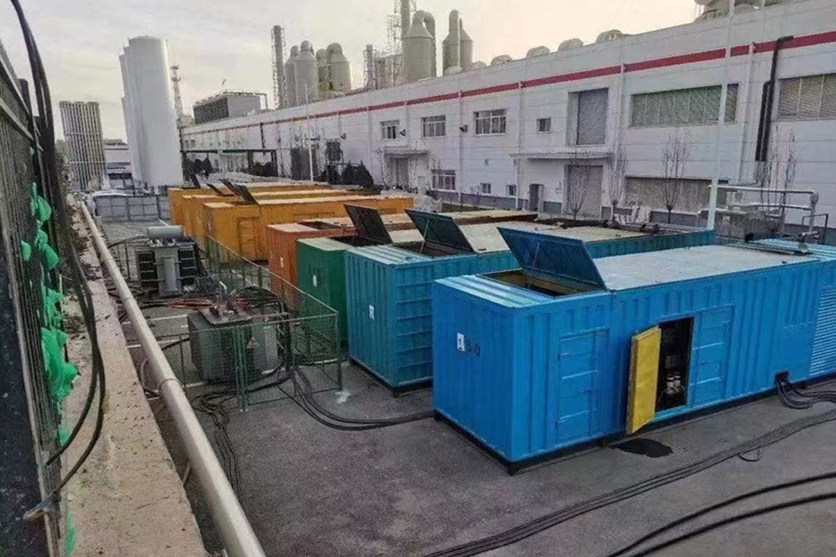 库车发电机租赁施工现场